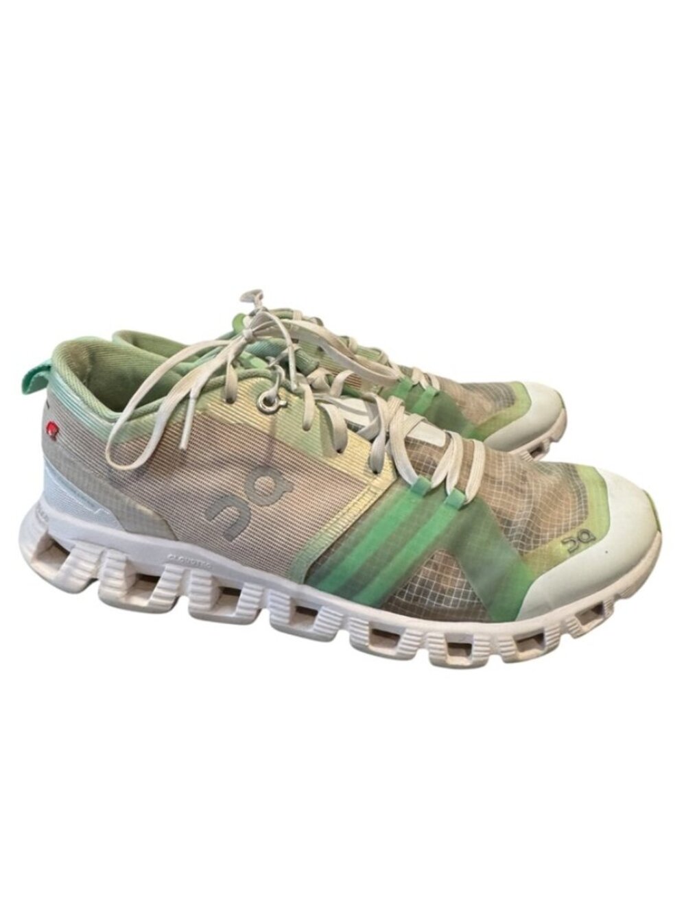 On Running Cloudracer Sneakers Women’s 9 EU 40.5 Green Mesh Helion Athletic Shoe